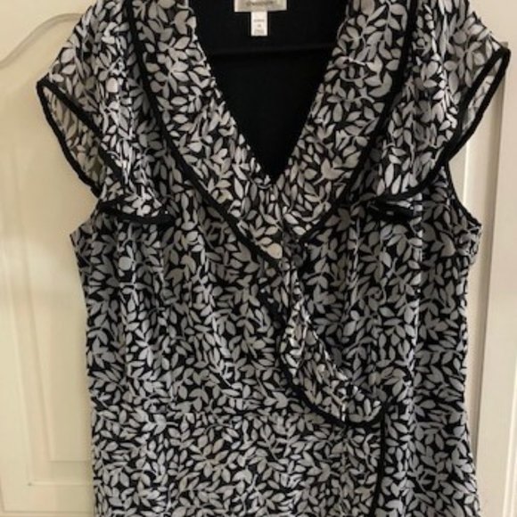 Frilly Black & White Dress - Picture 1 of 5